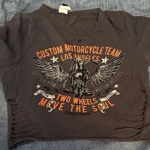 Windsor Charcoal and Orange Graphic Tee